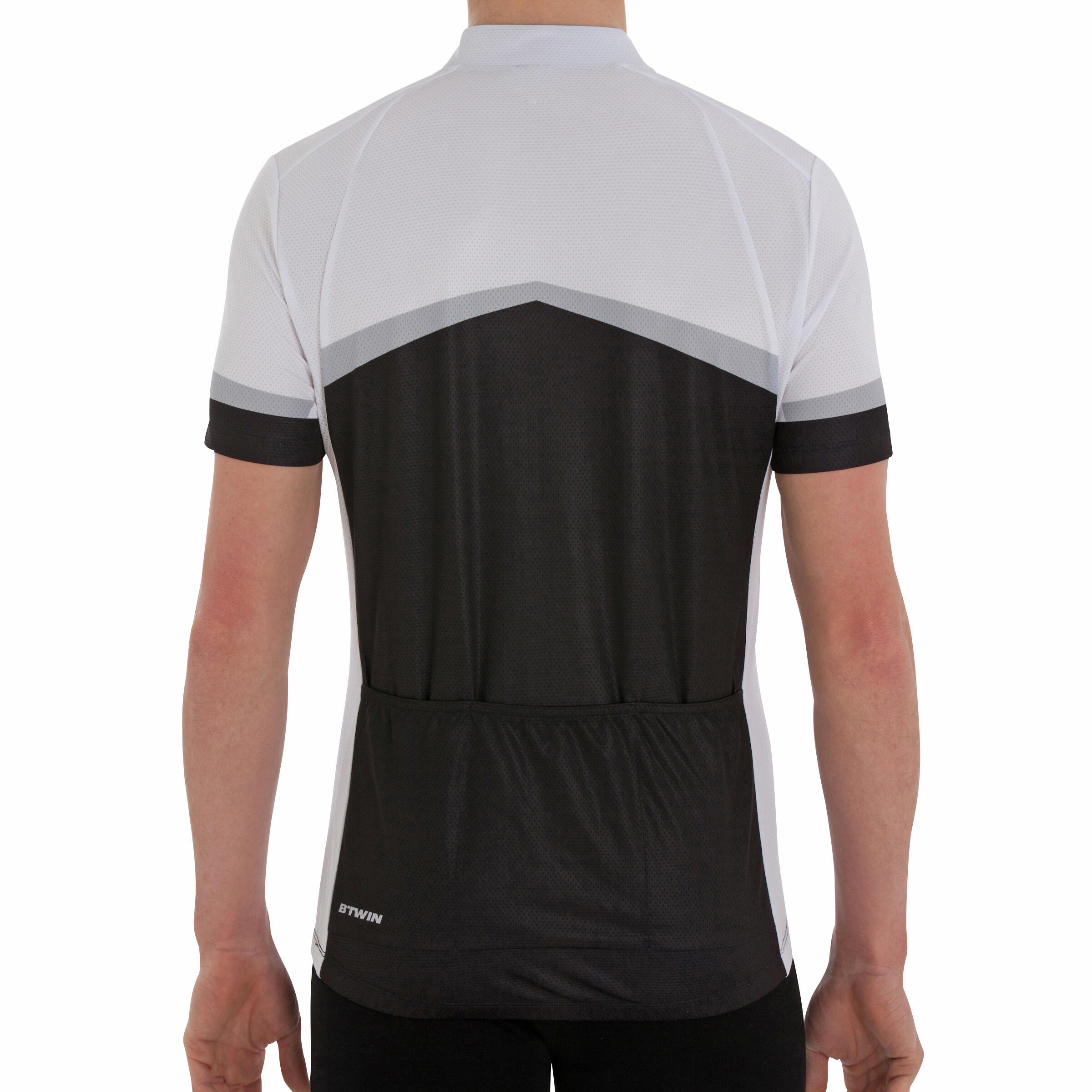 500 Short-Sleeved Cycling Jersey - Black/Grey 5/13