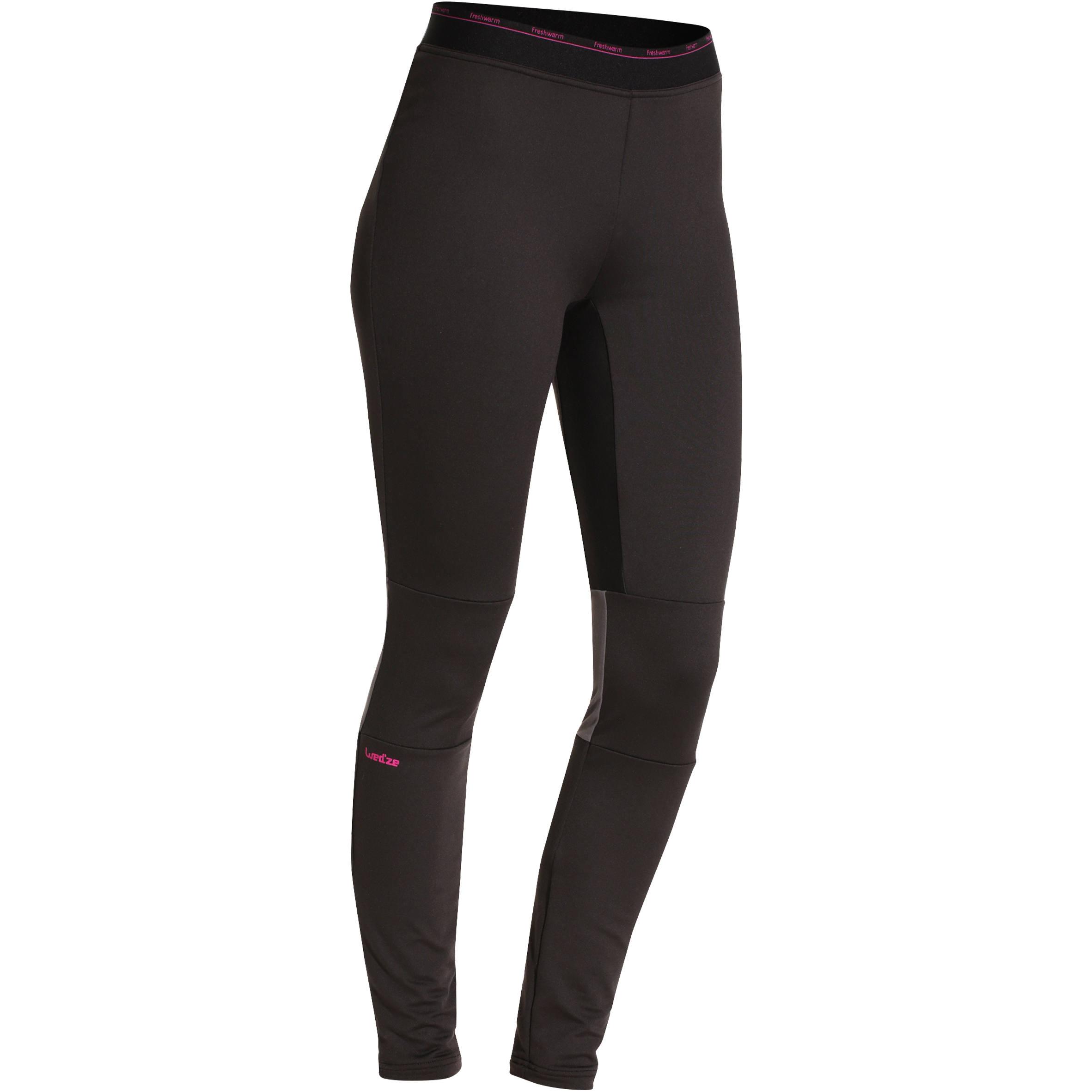 Women's base layer ski bottoms FreshWarm - Black
