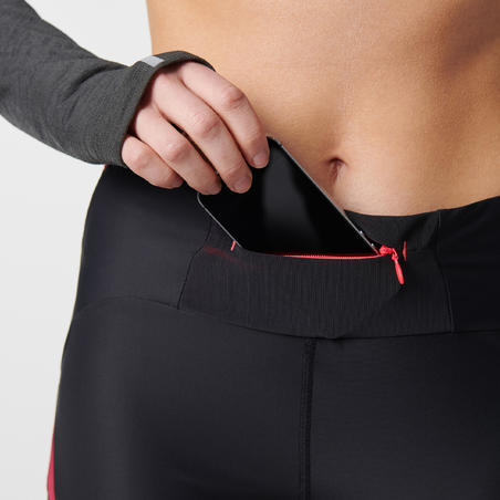 Длинные женские компрессионные тайтсы для бега Kiprun warm 