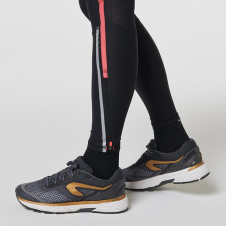 Длинные женские компрессионные тайтсы для бега Kiprun warm 