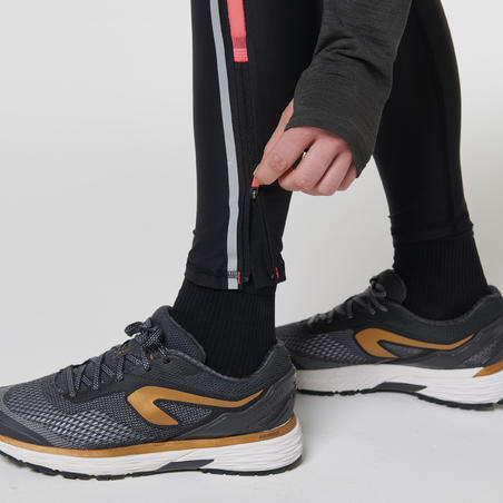 Длинные женские компрессионные тайтсы для бега Kiprun warm 