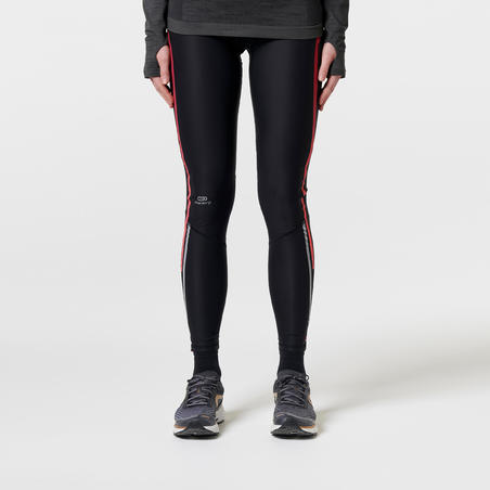 Длинные женские компрессионные тайтсы для бега Kiprun warm 