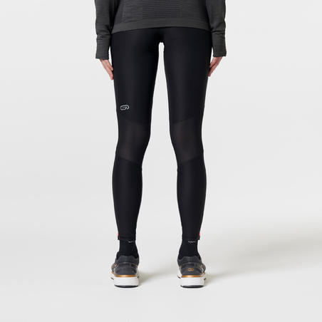 Длинные женские компрессионные тайтсы для бега Kiprun warm 