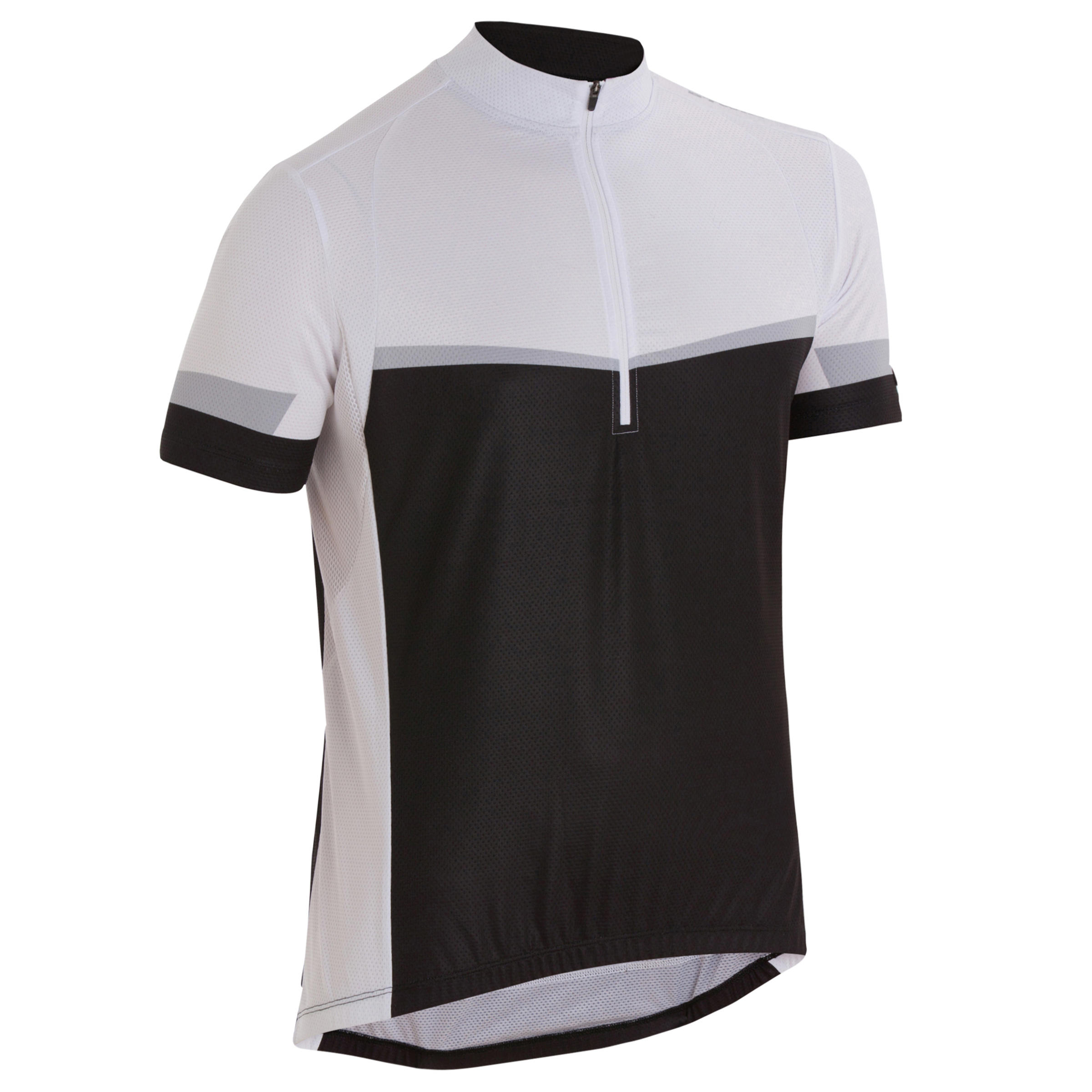 500 Short-Sleeved Cycling Jersey - Black/Grey 1/13