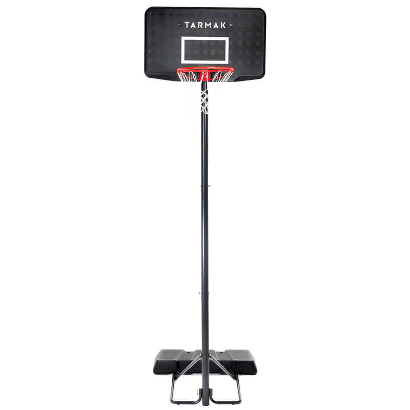 B100 מתקן כדורסל לילדים / למבוגרים - שחור מתכוונן מ-2.2 מ' ל-3.05 מ' '.