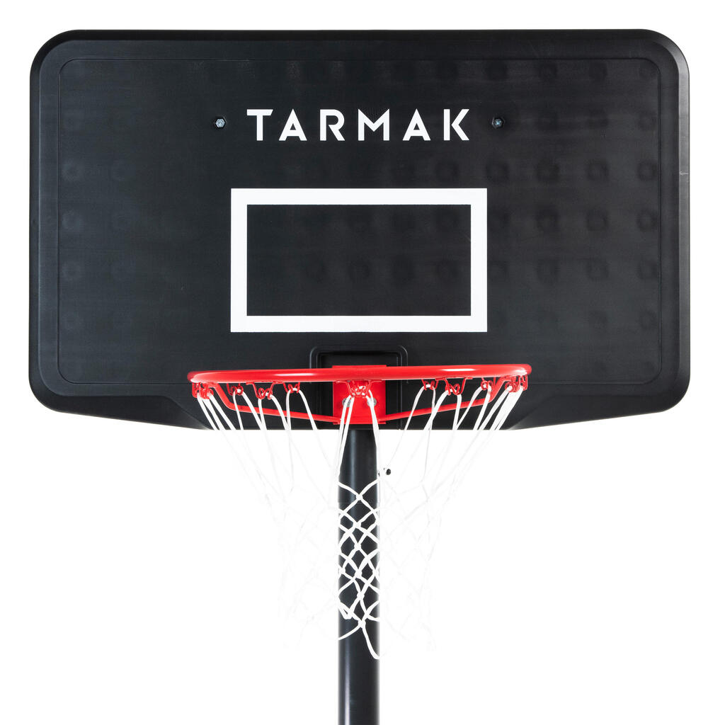 Canasta de basquetbol con pie regulable de 2.20 m a 3.05 m - B100 negro