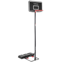 Panier de basket sur pied réglable de 2,20m à 3,05m - B100 Easy Noir TARMAK