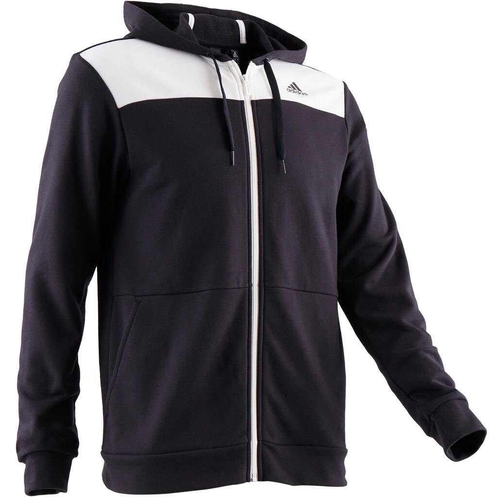 500 Αθλητικό μπουφάν με κουκούλα - Μαύρο