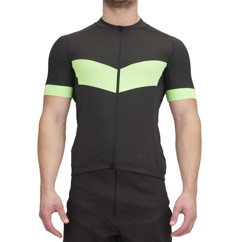 Maglia uomo Handbike nero/verde fluo