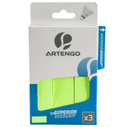 OVERGRIP DE BÁDMINTON - SUPERIOR OVERGRIP x 3 - VERDE -