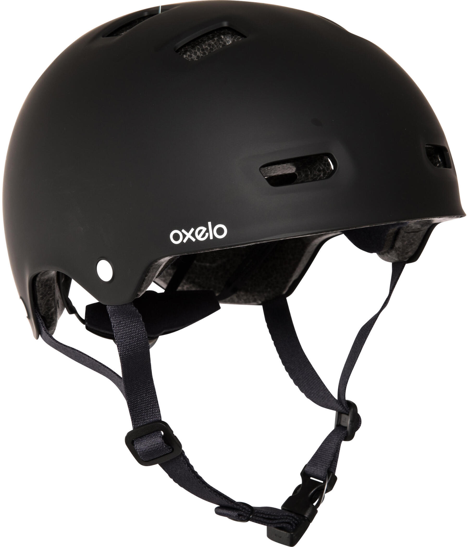 OXELO MF500 INLINE SKATING SKATEBOARDING SCOOTERING HELMET - BLACK/BLUE