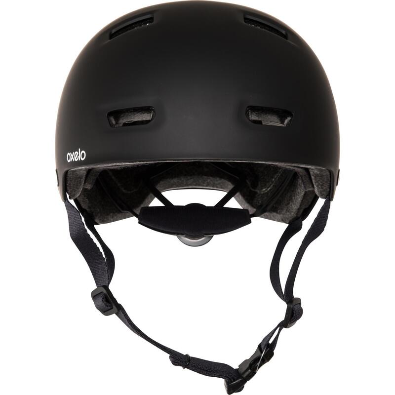 Helm voor inlineskaten skateboarden steppen MF500 zwart/blauw