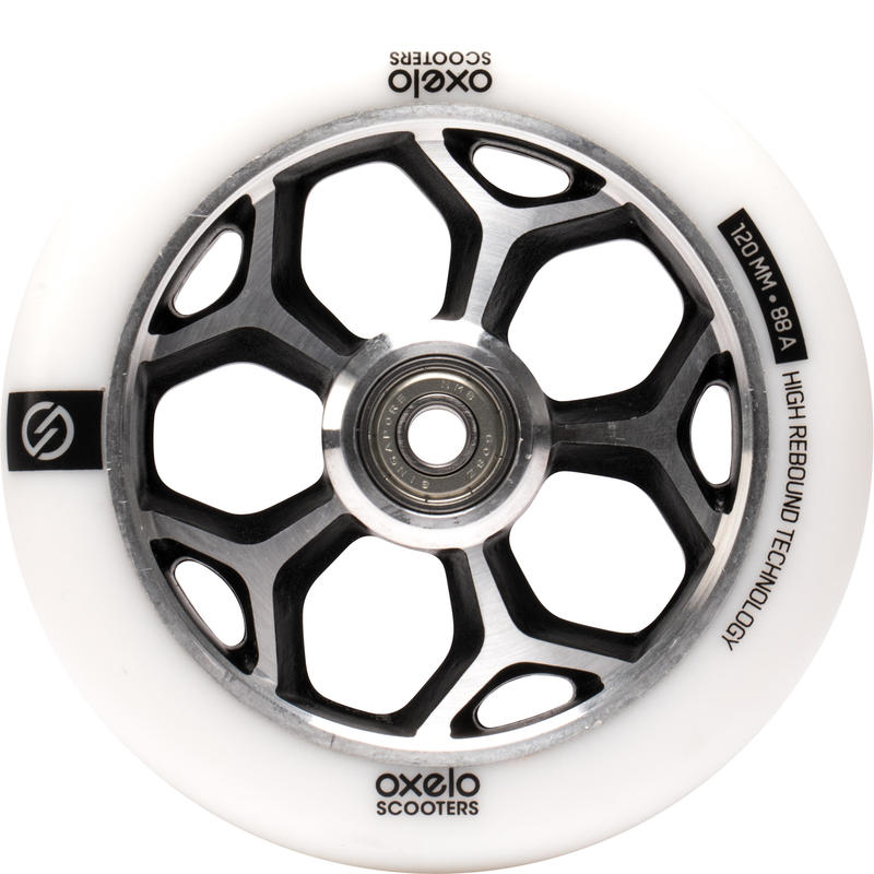 ROUE 120 MM BLANCHE/NOIRE ROUE 120 MM BLANCHE/NOIRE