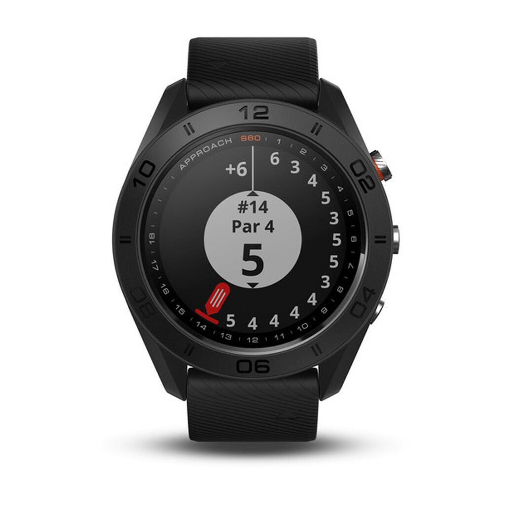 Golfové GPS hodinky Approach S60 čierne