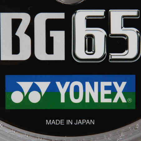 Badmintono raketės stygų ritė „Yonex BG 65“, balta