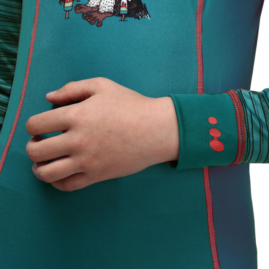 WED'ZE FLOWFIT CHILDREN'S SKI BASE LAYER - YETI BLUE