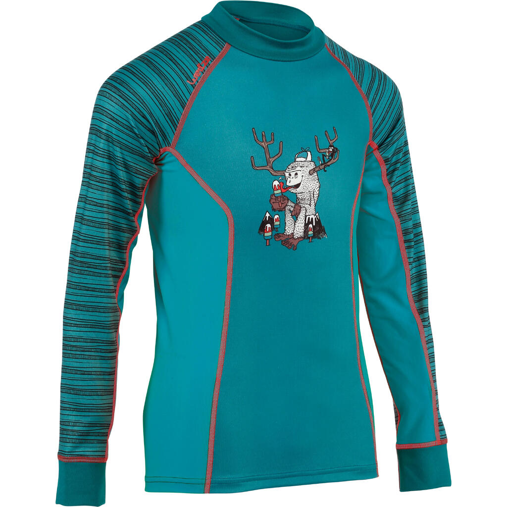 WED'ZE FLOWFIT CHILDREN'S SKI BASE LAYER - YETI BLUE