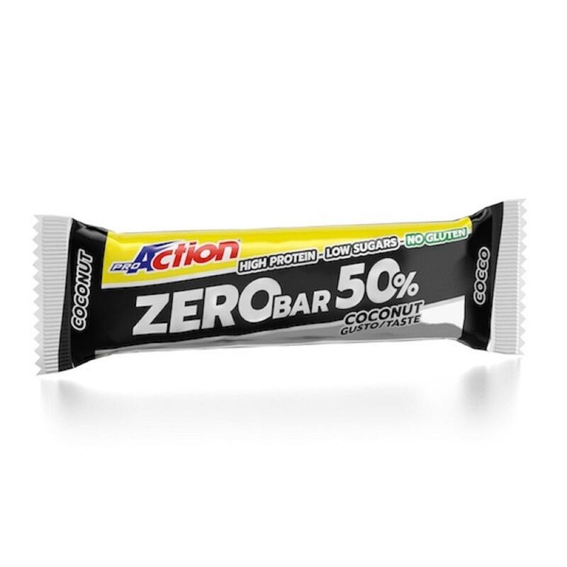 Barretta Proteica Zero Bar 50% Cocco GLUTEN FREE Proaction