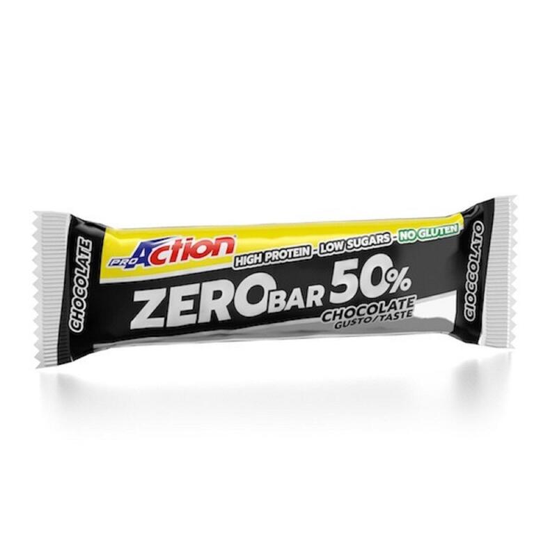 Barretta Proteica Zero Bar 50% Cacao GLUTEN FREE Proaction