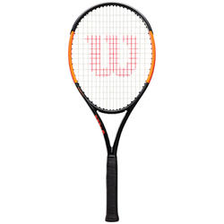 RAQUETTE DE TENNIS ADULTE BURN 100 LS NOIR ORANGE