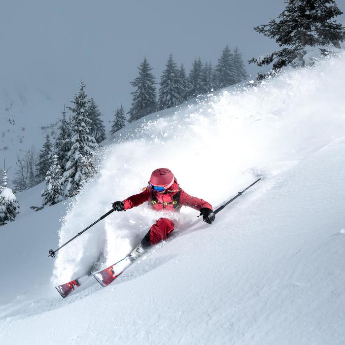 ESQUÍ FREERIDE FR 500 PETRÓLEO NARANJA Wed'ze Decathlon