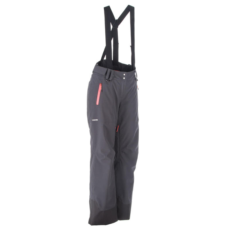 500 WOMEN'S FREERIDE SKIING PANTS - GREY 500 WOMEN'S FREERIDE SKIING PANTS - GREY
