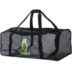 Mesh 50L scuba diving bag - black