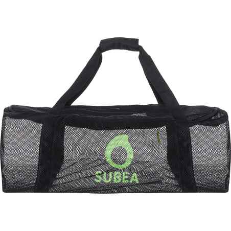 Mesh 50L scuba diving bag - black