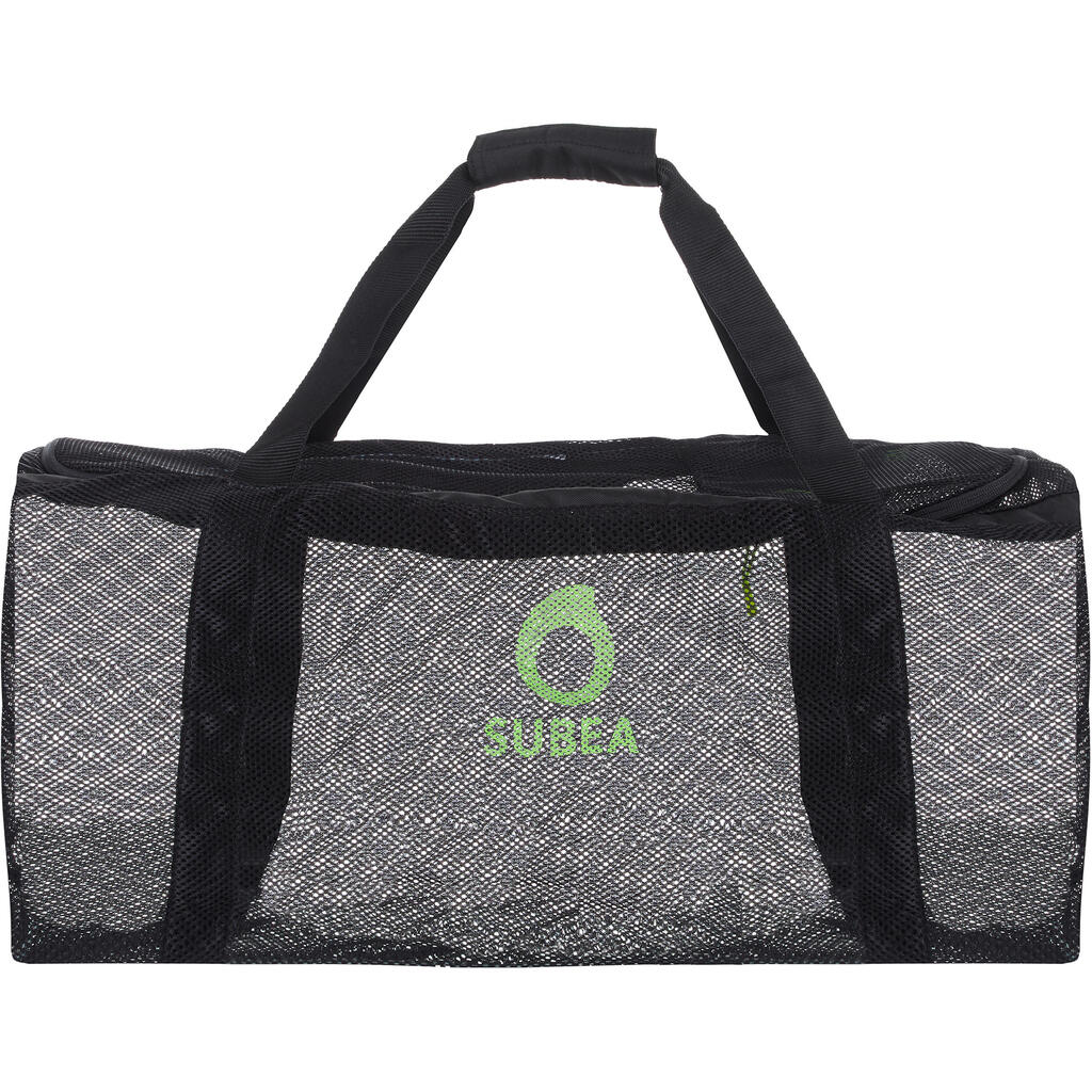 Crna mrežasta torba za ronjenje s bocom (70 l)