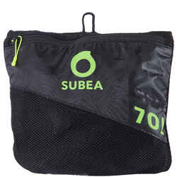 Mesh 70L scuba diving bag - black