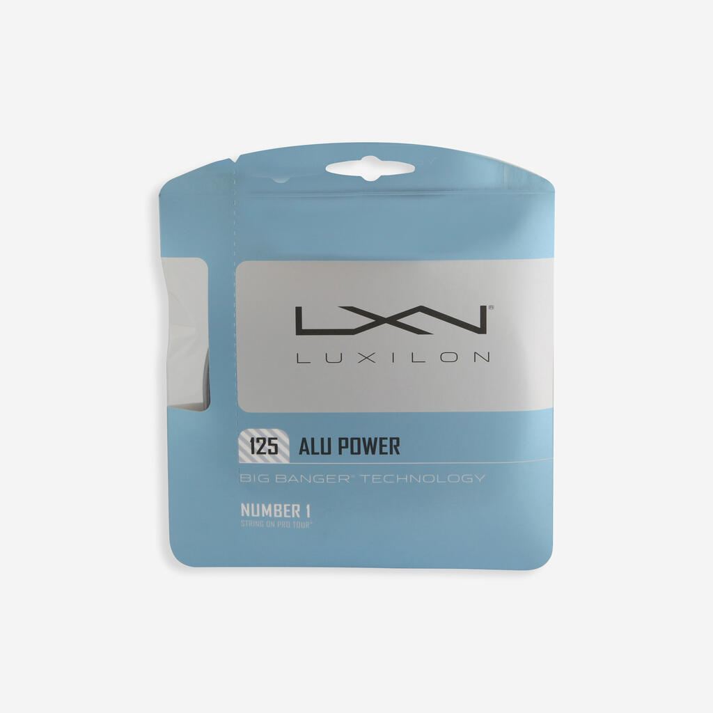 Siva teniška struna ALU POWER (1,25 mm)