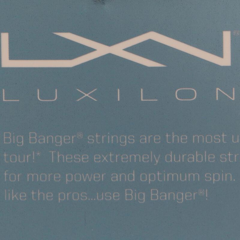 Luxilon Monofaser Tennissaite 1,25 mm - Big Banger Alu Power grau