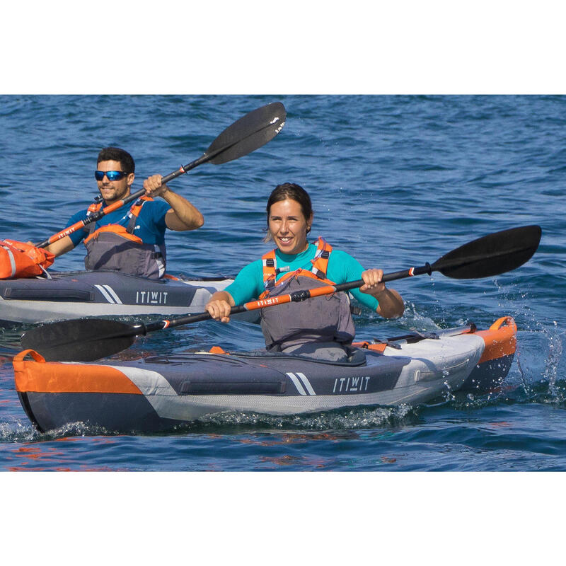 Pagaia kayak X500 carbonio smontabile e regolabile 2 pezzi 210-220 cm