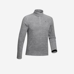 Polaire de randonnée montagne homme MH100 Gris Chiné