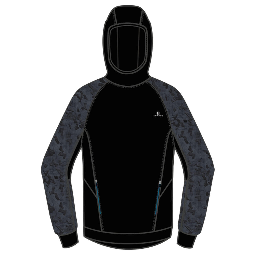 Sweat capuche chaud, synthétique respirant S500 garçon GYM ENFANT bleu