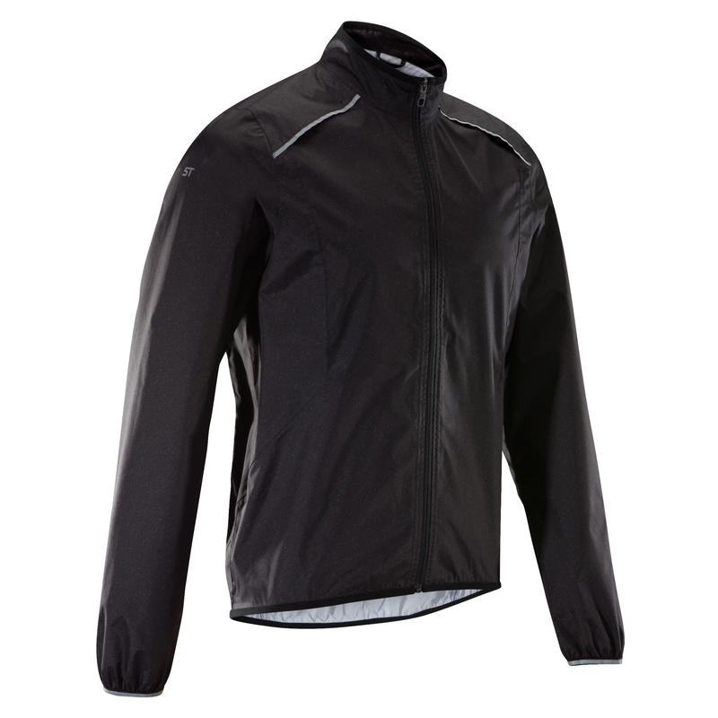 Rainproof Mountain Biking Jacket - Black - Decathlon