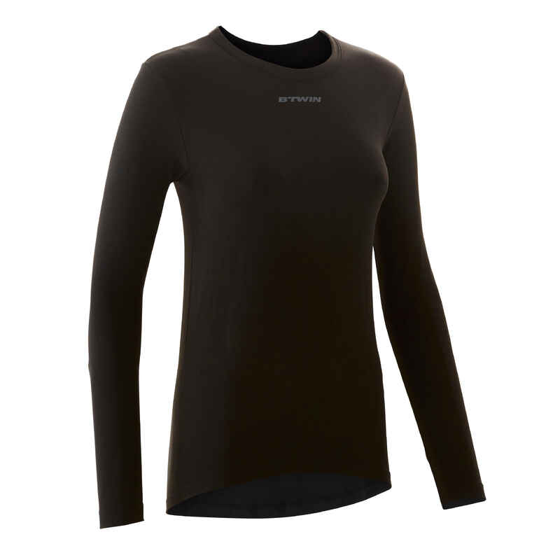 Triban 100, Cycling Long Sleeved Base Layer, Women's