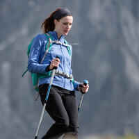 جاكيت من الفليس Forclaz 200 للسيدات للمشي مسافات طويلة في الجبال – بنفسجي 
