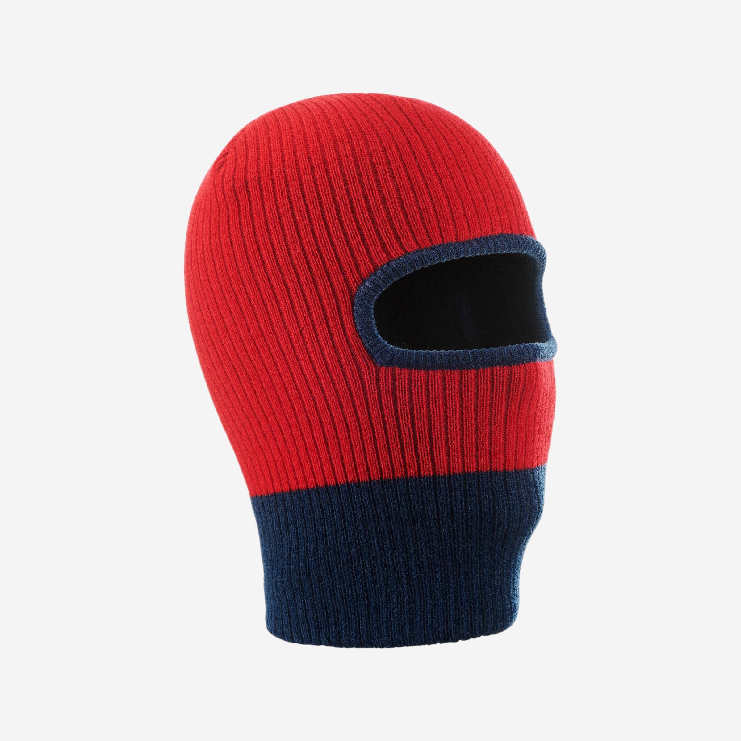 CHILDREN'S MESH SKI HOOD - RED BLUE