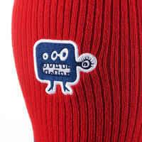 KIDS’ KNITTED SKI BALACLAVA - RED BLUE