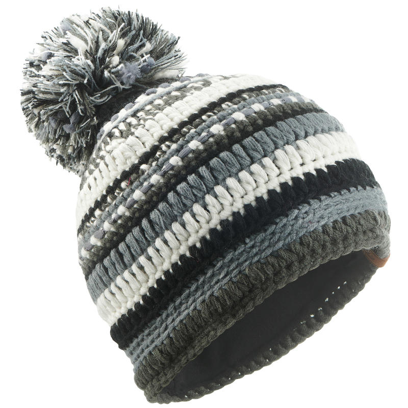 TUQUE DE SKI ADULTE MIXYARN NOIR GRIS TUQUE DE SKI ADULTE MIXYARN NOIR GRIS