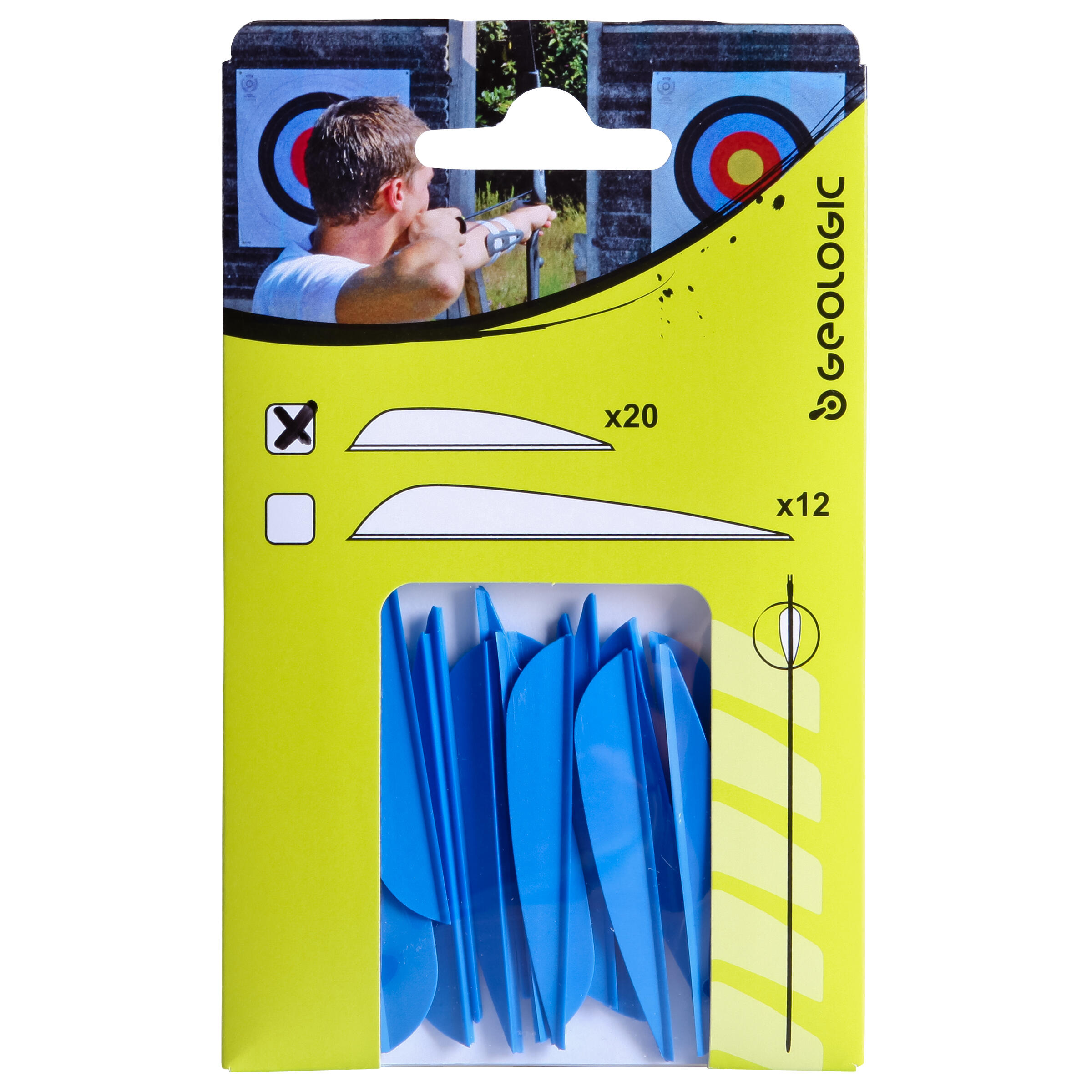 20 x  2" FLETCHINGS PLASTIC 10/15