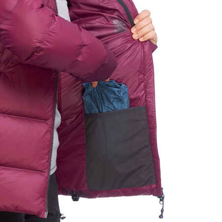 Women's Mountain Trekking Down Jacket with Hood - MT900 -18°C