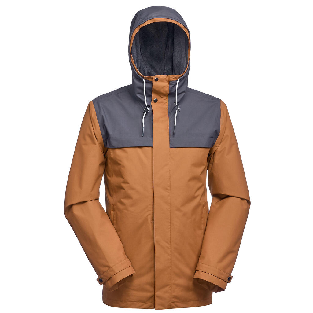 3-in-1 Winterjacke Travel 100 wasserdicht Komfort bis 0 °C Herren ocker