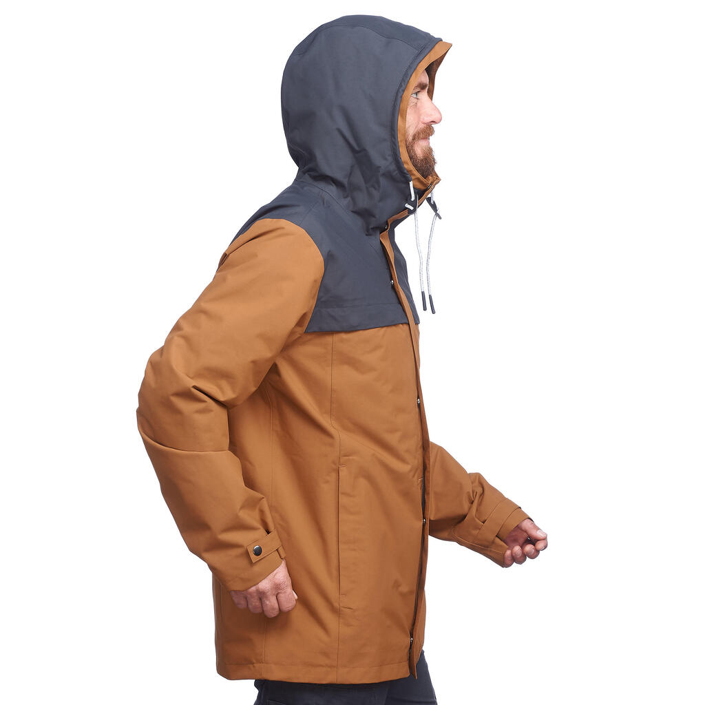3-in-1 Winterjacke Travel 100 wasserdicht Komfort bis 0 °C Herren ocker