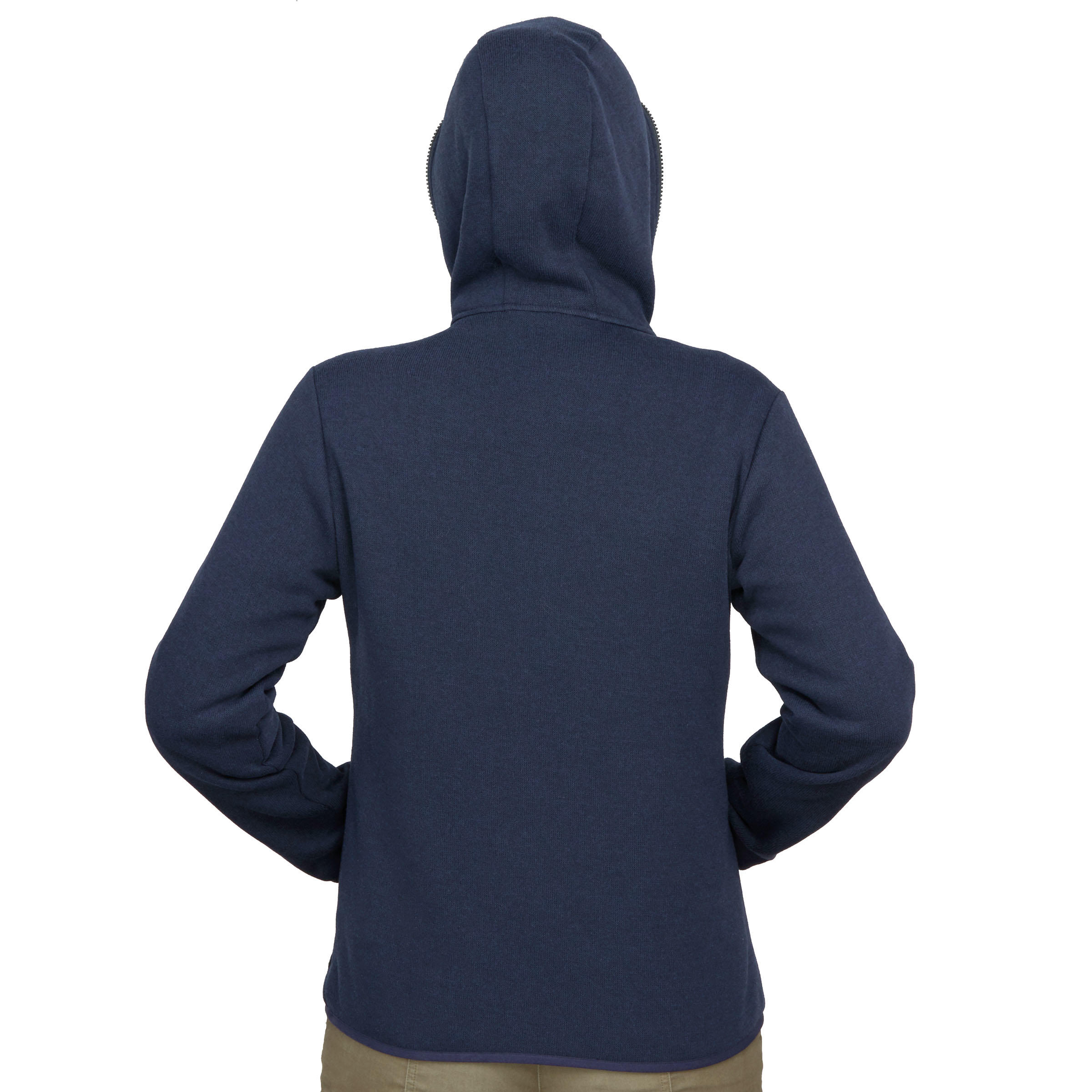 Veste 3en1 trekking voyage TRAVEL 100 femme bleu Decathlon