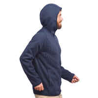 Men's Travel Trekking 3in1 Jacket TRAVEL 100 - Blue