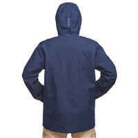 Men's Travel Trekking 3in1 Jacket TRAVEL 100 - Blue