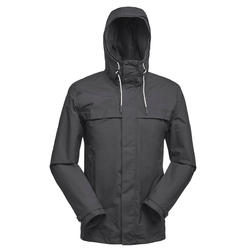 Veste 3en1 trekking voyage TRAVEL 100 homme gris