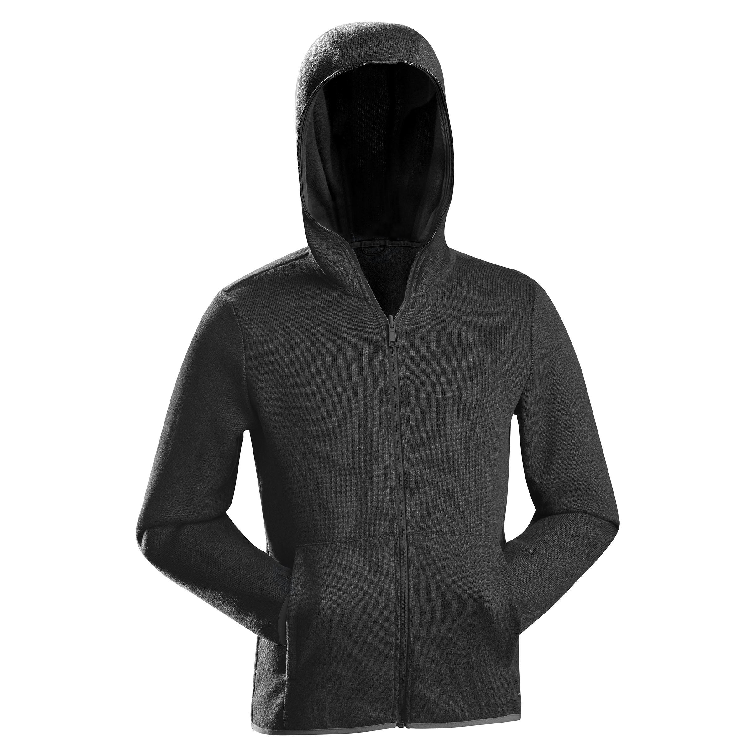 Veste 3en1 trekking voyage TRAVEL 100 homme gris Decathlon